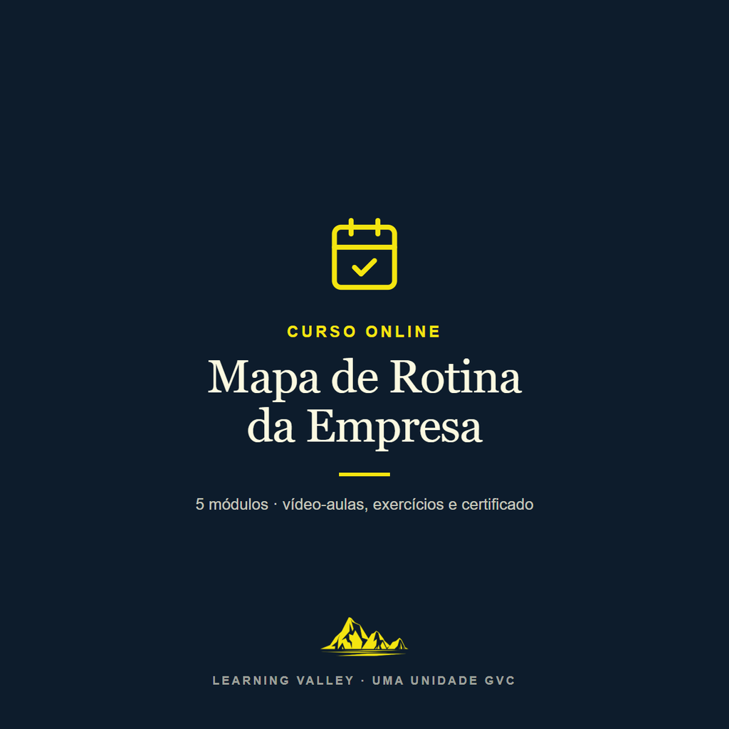 Mapa de Rotina da Empresa